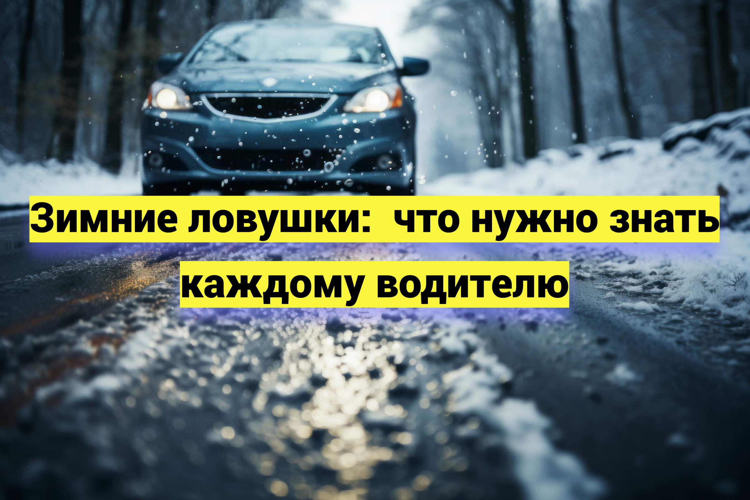 Зимние ловушки: что нужно знать каждому водителю