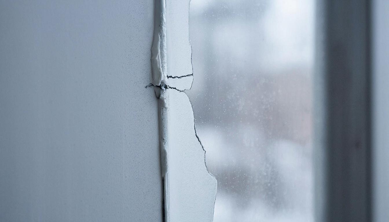 Как проверить герметичность монтажной пены после зимы и ремонт за 15 минут.