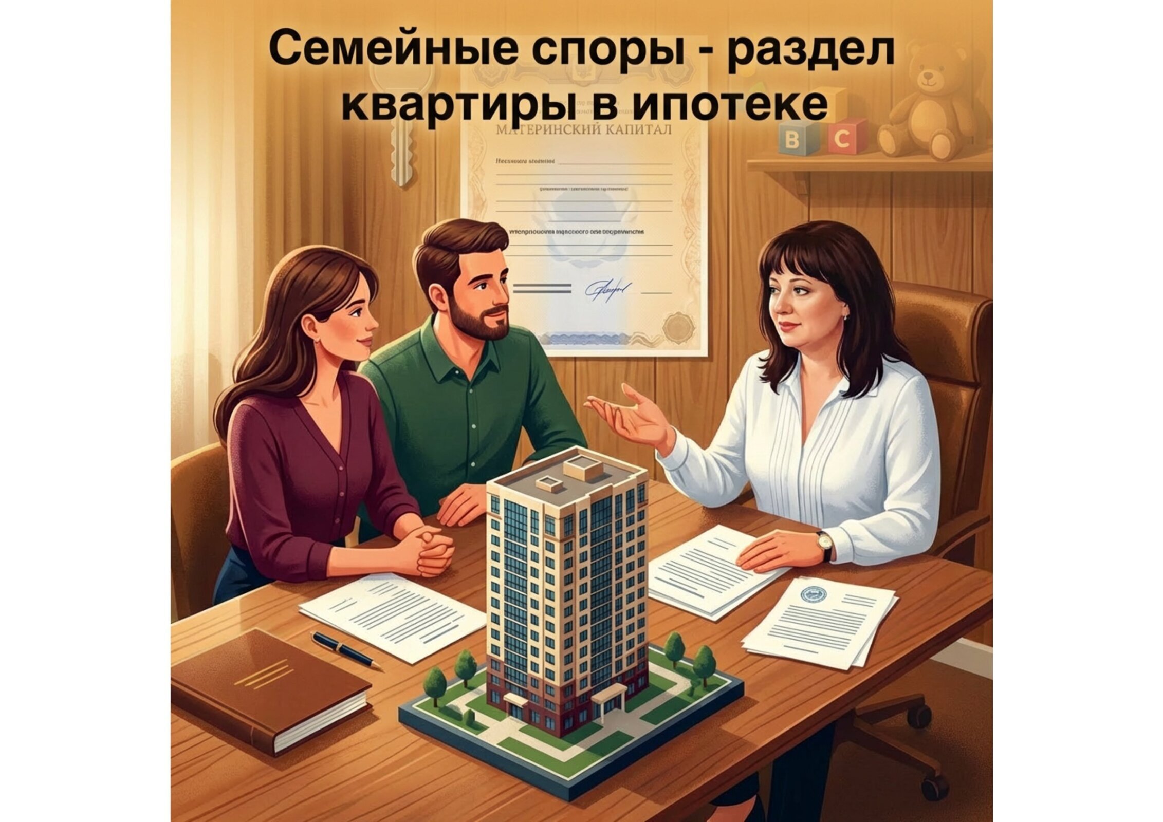 Семейные споры: Как поделить ипотечную квартиру, купленную с использованием маткапитала? Мифы и заблуждения.