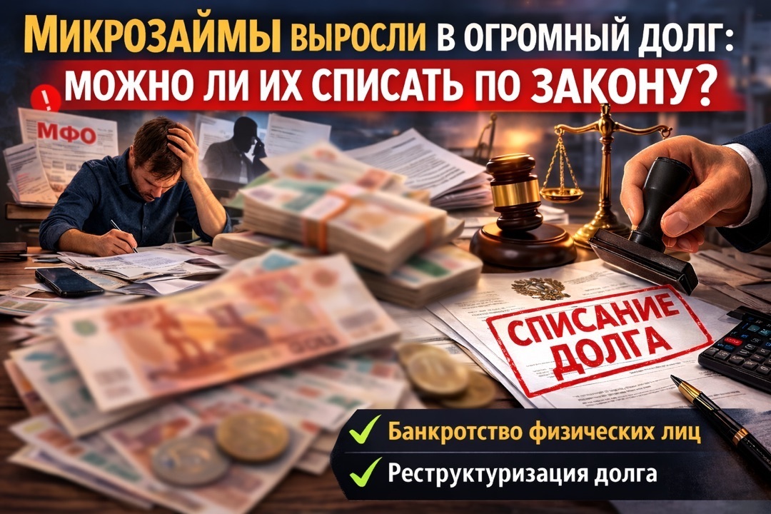 Микрозаймы выросли в огромный долг: можно ли их списать законно?
