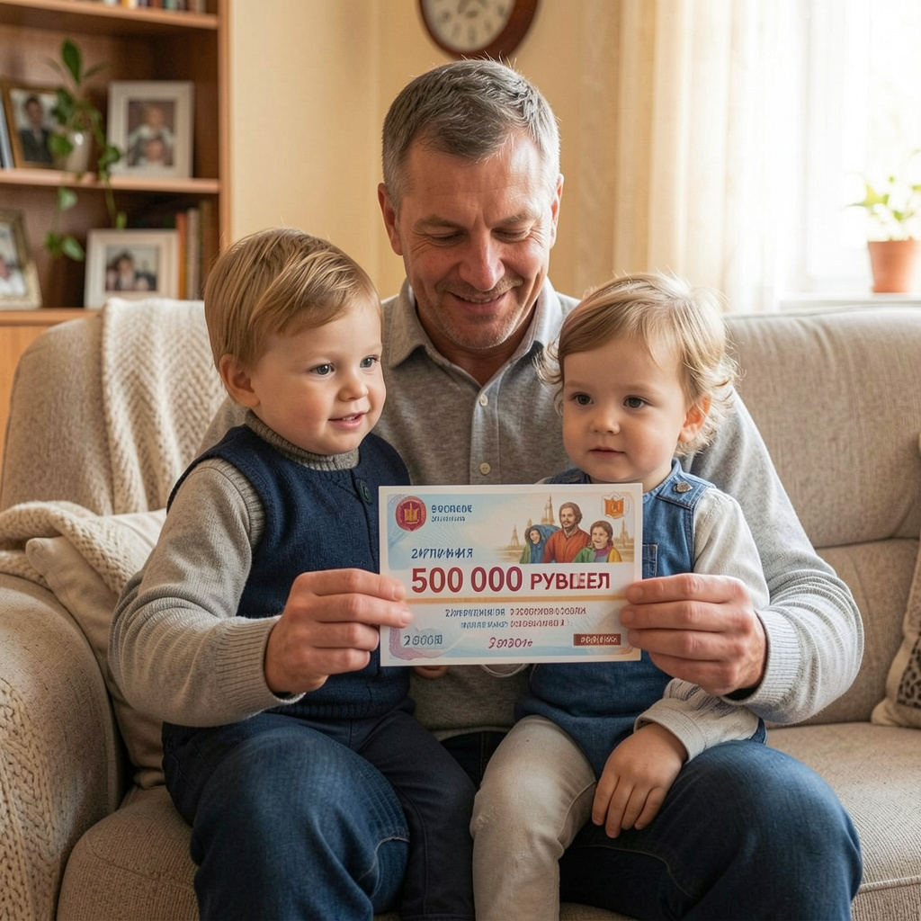 В Государственной думе предложили выплачивать отцам - 500 000 рублей при нужной заботе о втором ребенке...