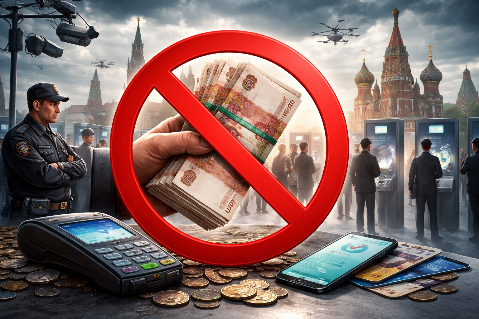 Когда в России начнёт действовать запрет на наличные