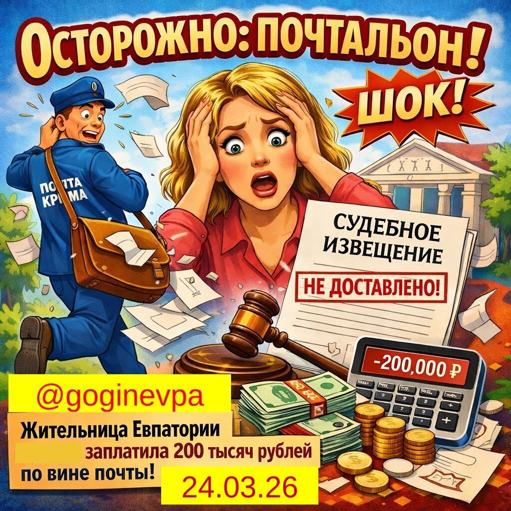 Осторожно - почтальон! Штраф - почти двести тысяч рублей.