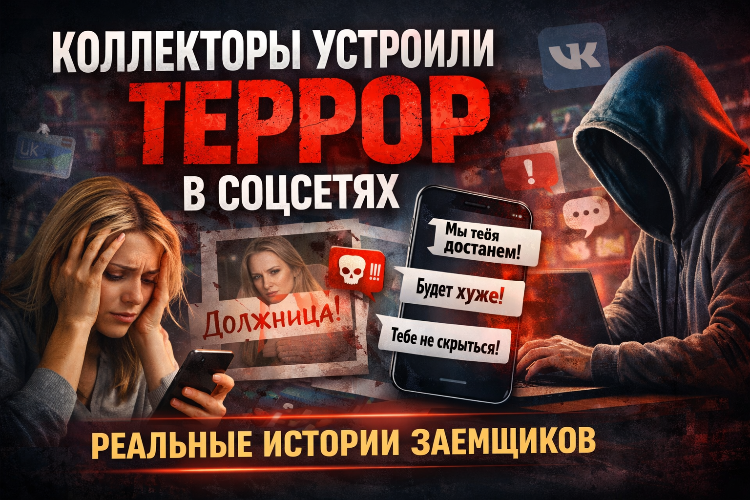 Коллекторы устроили террор в соцсетях