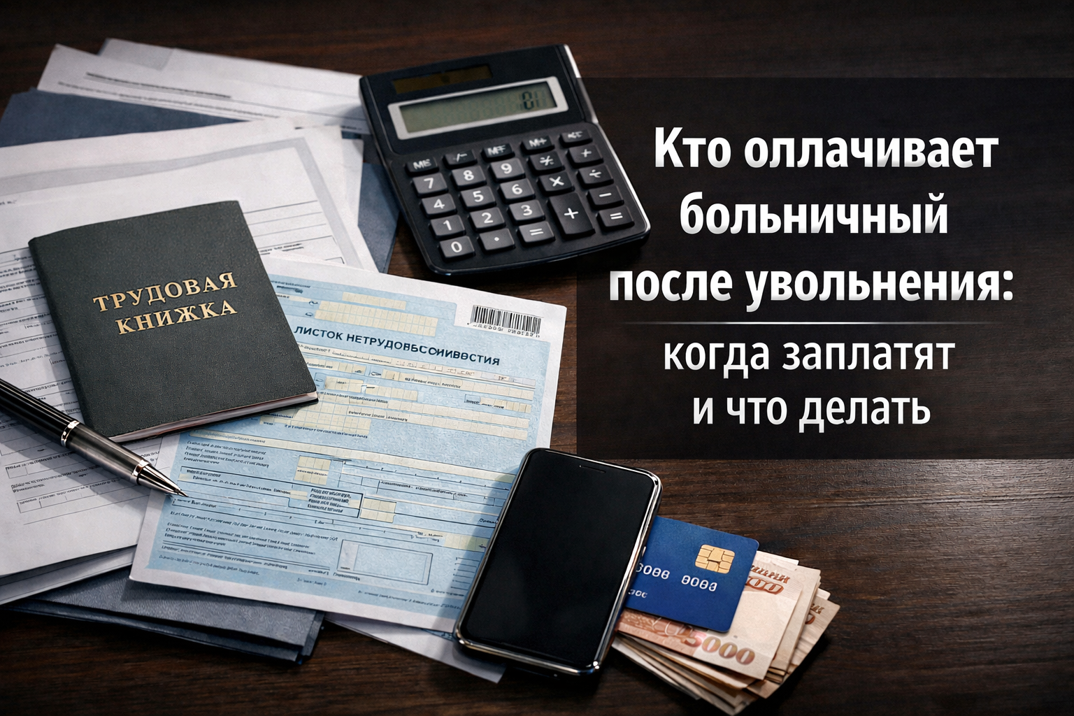 Кто оплачивает больничный после увольнения: когда заплатят и что делать