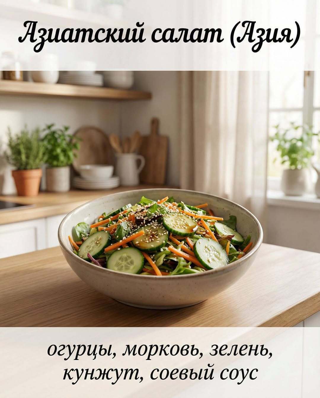 Салаты мира на одном столе