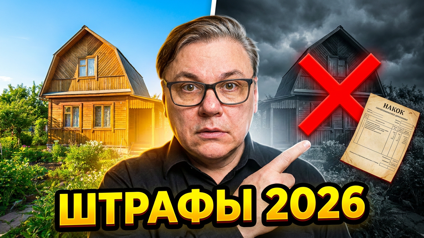 СНТ, штрафы, строительные правила, налоги 2026 год