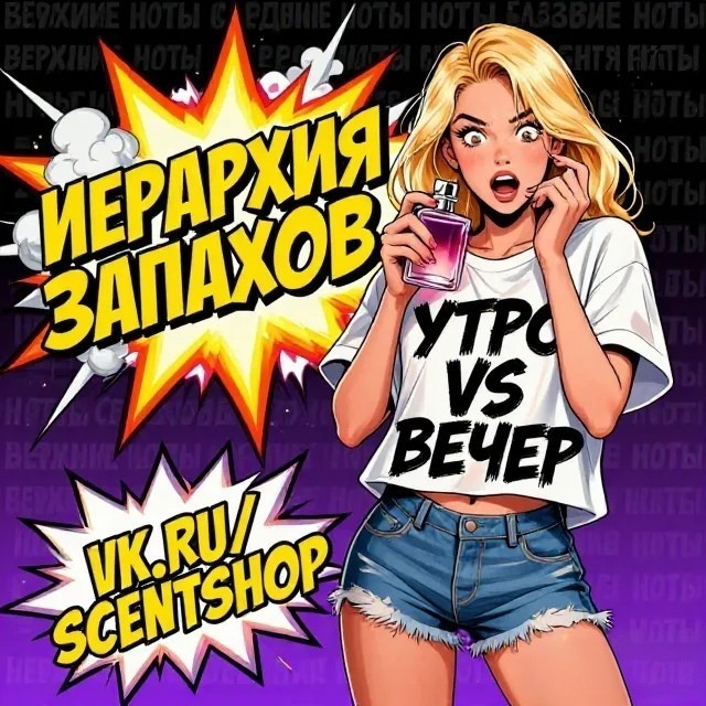 Иерархия нот - почему один флакон пахнет утром, днём и вечером по-разному