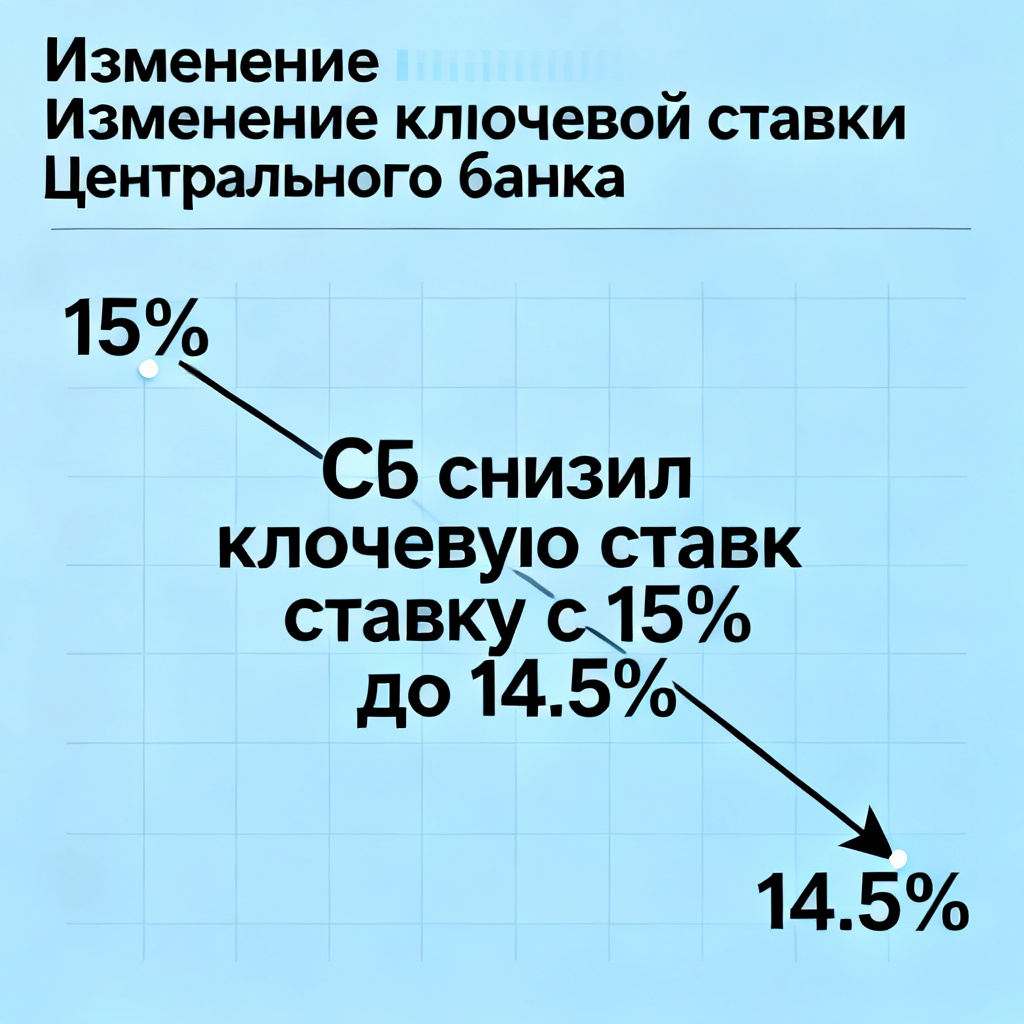Банк России снизил ключевую ставку с 15% до 14,5%: причины, последствия и перспективы