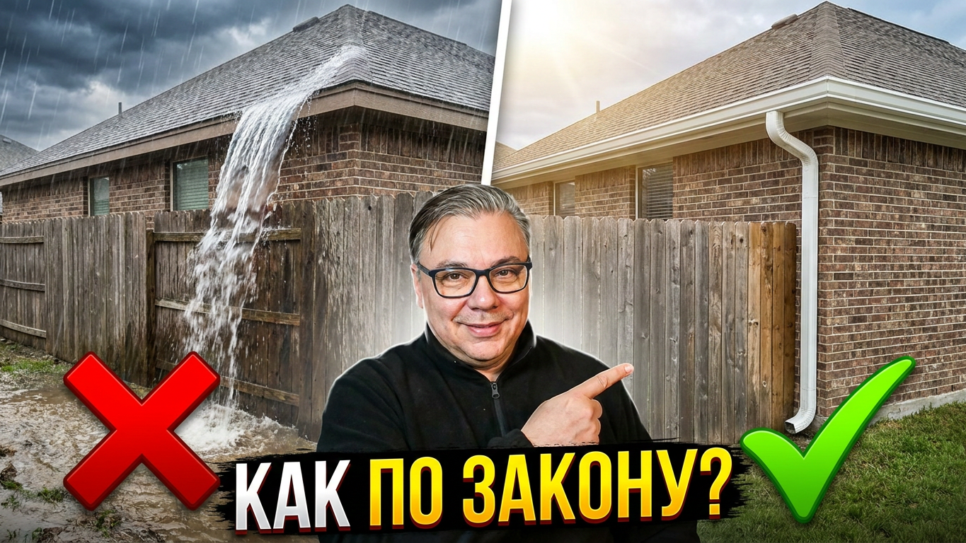 Нормы ИЖС 2026: Расстояние от крыши до забора и правила стока воды