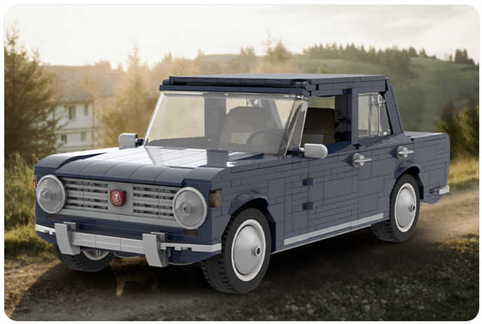 В России выпущен конструктор автомобилей «Жигули» в стиле Lego