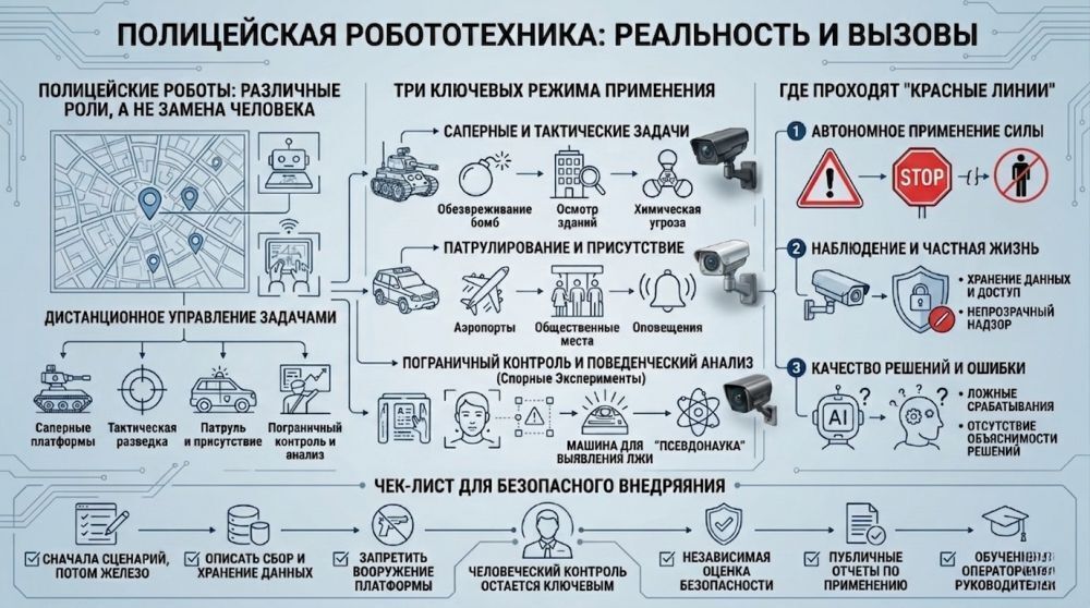 Будущее полиции: Роботы вместо людей.