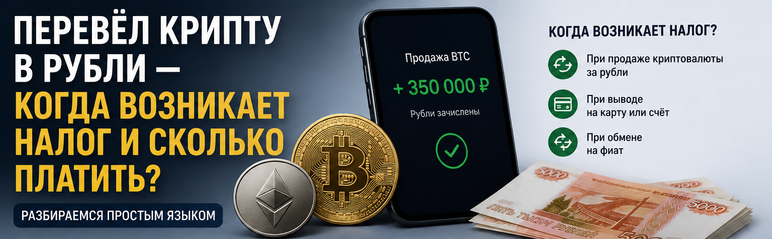 Налогообложение операций с криптовалютой: момент возникновения дохода и порядок расчёта