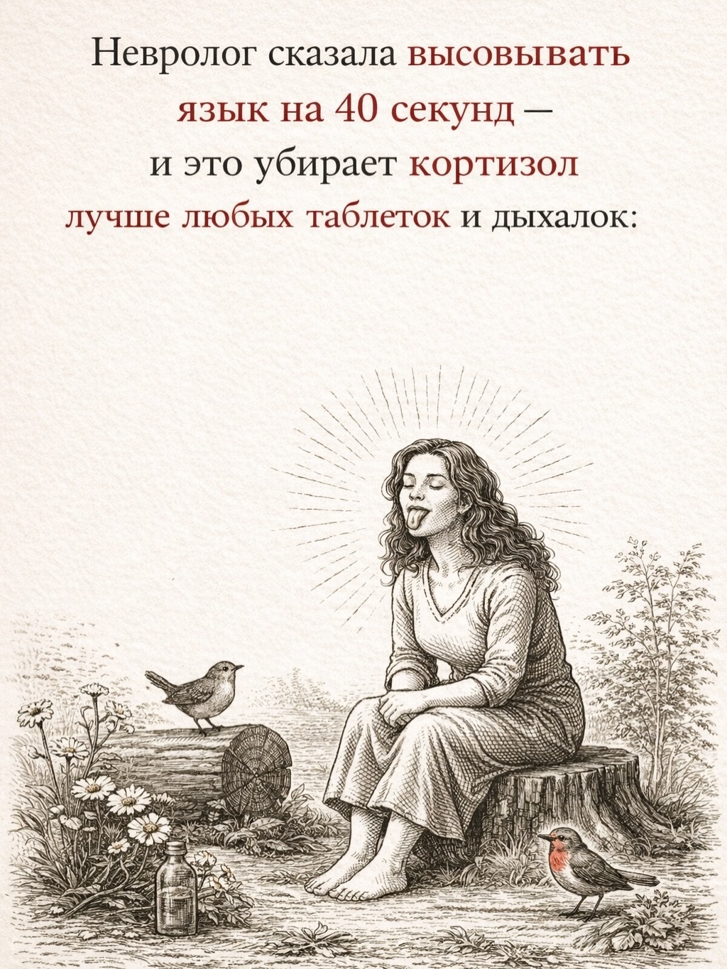 Высовывайте язык на 40 секунд: миф о кортизоле или реальная польза? Разбираем факты