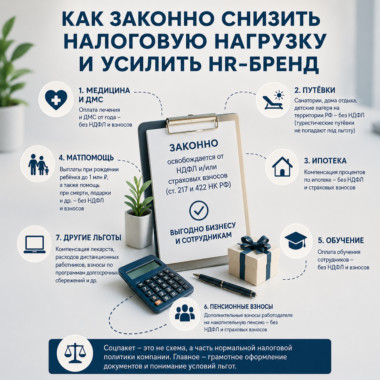 Не «конверт», а соцпакет: как законно снизить налоговую нагрузку и усилить HR-бренд