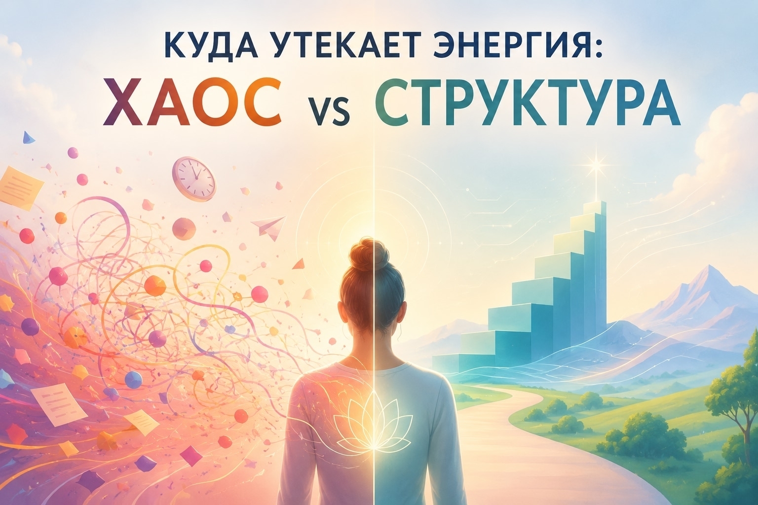Куда утекает энергия: хаос vs структура.
