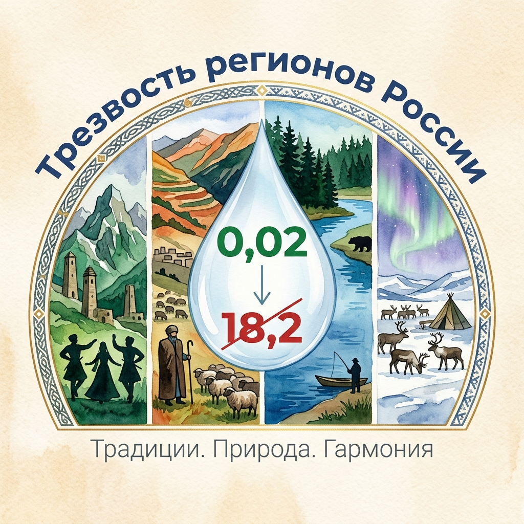 0,02 против 18,2 литра на человека: почему Чечня самый трезвый регион России?