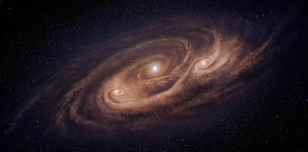 Галактика-монстр COSMOS-AzTEC-1, где звёзды рождаются необъяснимо часто
