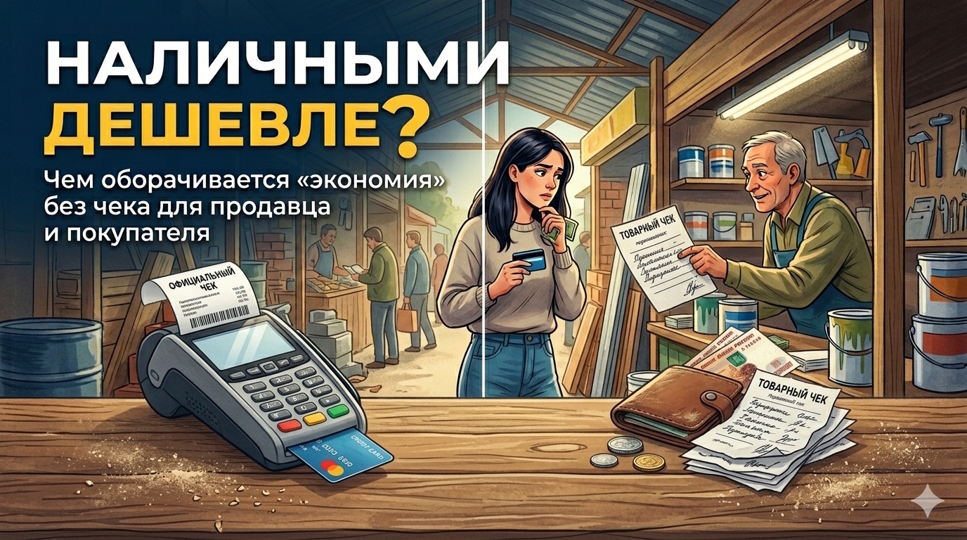 Наличными дешевле? Чем оборачивается «экономия» без чека для продавца и покупателя