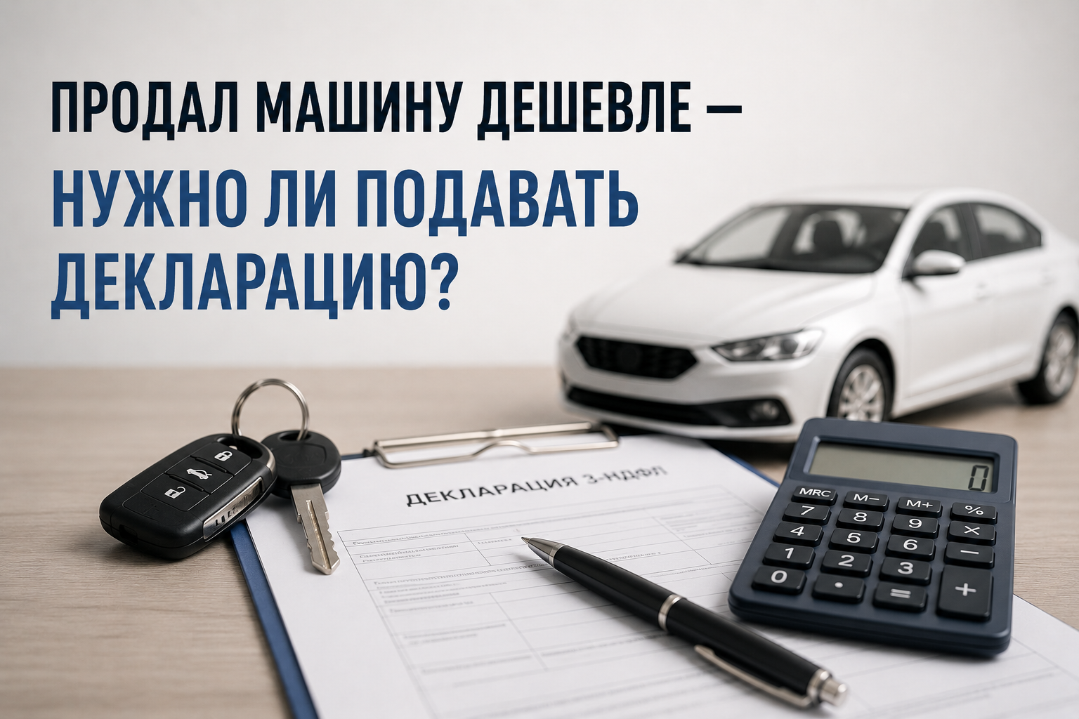 Продажа автомобиля дешевле цены покупки: возникает ли обязанность по подаче декларации 3-НДФЛ