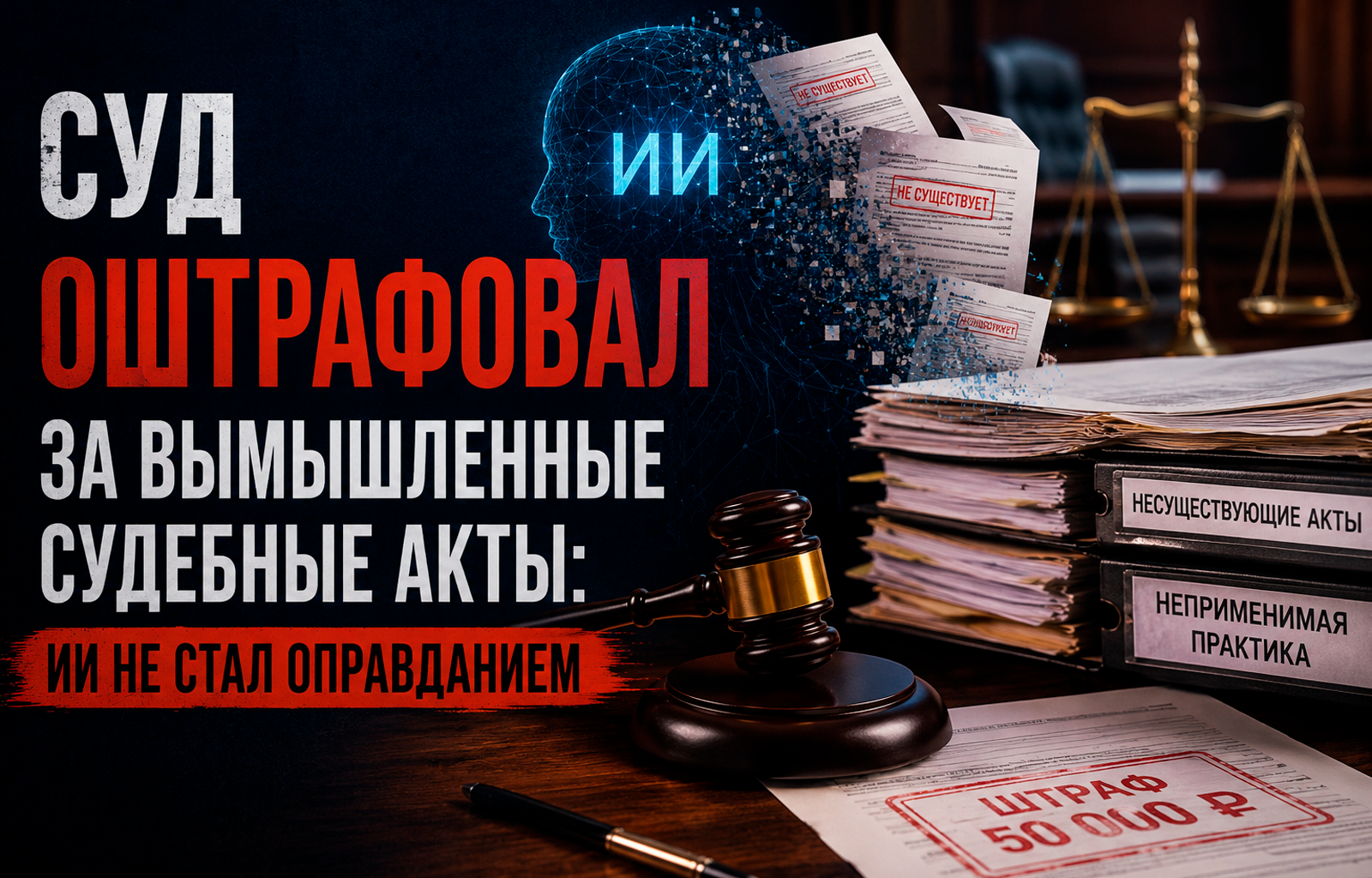 Суд оштрафовал за вымышленные судебные акты: ИИ не стал оправданием