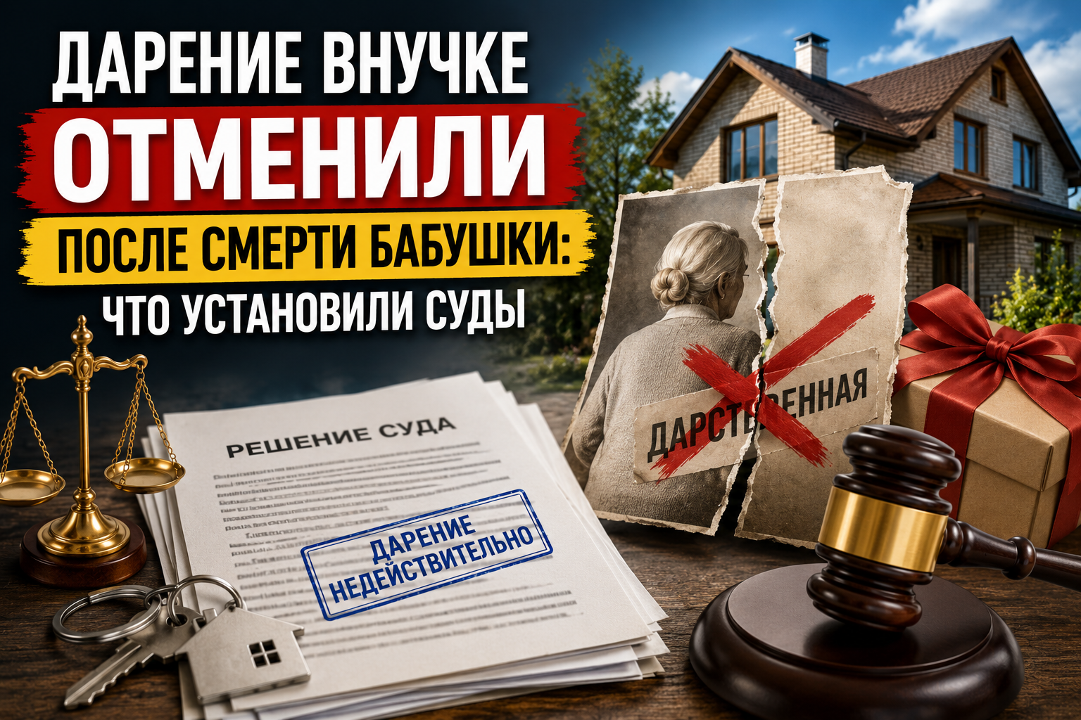 Дарение внучке отменили после смерти бабушки: что установили суды