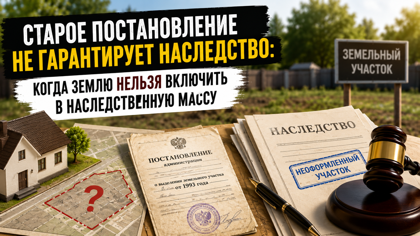 Старое постановление не гарантирует наследство: когда землю нельзя включить в наследственную массу