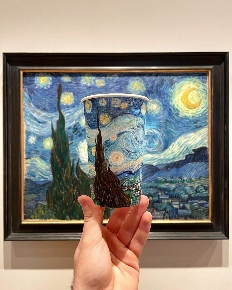 Берк Армаган — художник, который рисует мир на кофейных стаканчиках