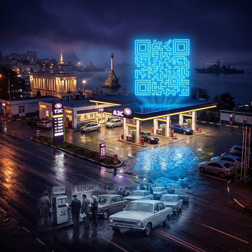 🛢️ QR‑заправка: Севастополь пробует новый способ борьбы с дефицитом. Вперёд в прошлое? 🔮