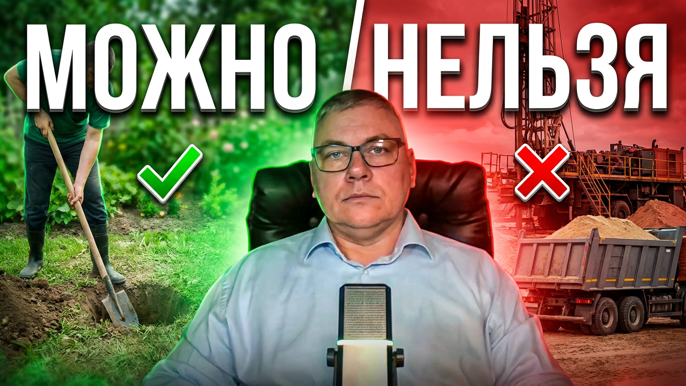 Права на недра: что можно и нельзя добывать на своем участке?