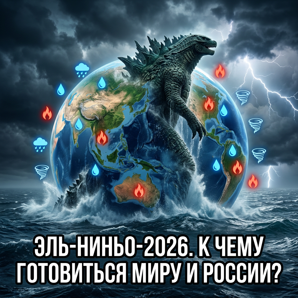 Годзилла из Тихого океана: 😱 учёные прогнозируют одно из сильнейших Эль-Ниньо в истории. К чему готовиться миру и России?