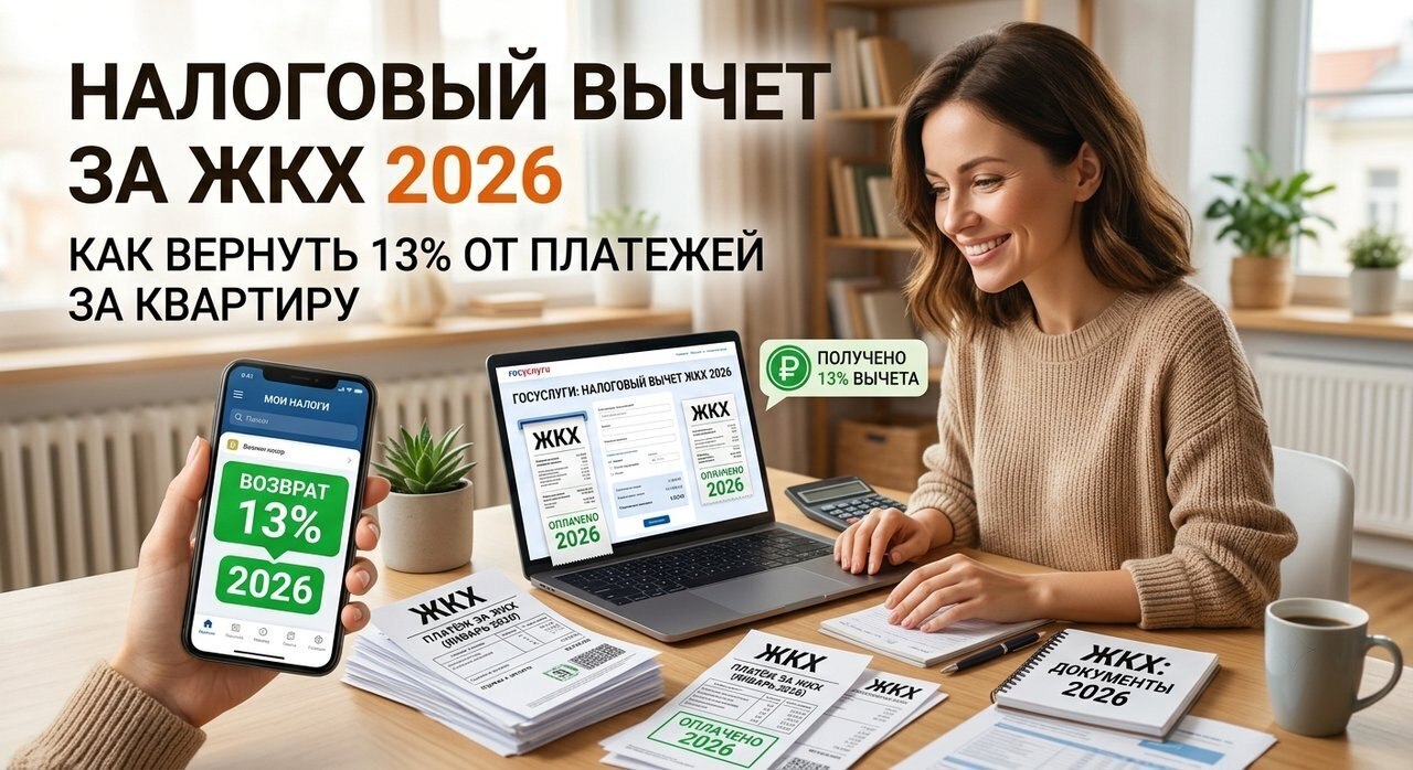 Налоговый вычет за ЖКХ в 2026 году: как вернуть 13% от платежей за квартиру