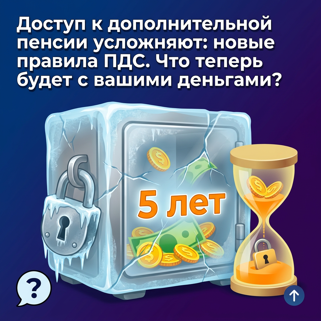 Доступ к дополнительной пенсии усложняют: ⚠️новые правила ПДС. Что теперь будет с вашими деньгами?