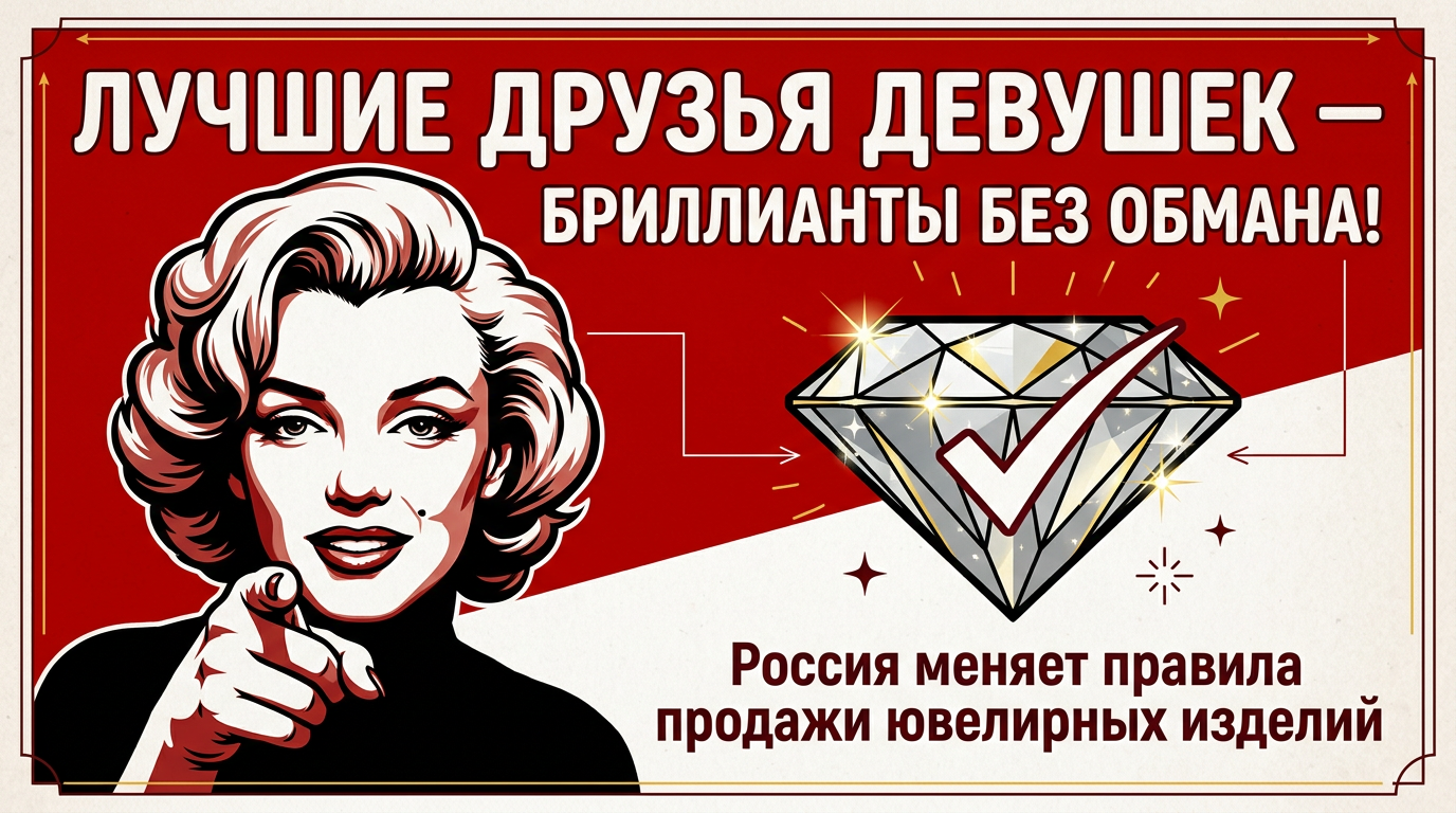 «Лучшие друзья девушек — бриллианты» теперь без обмана! 💎✨В России меняются правила продажи ювелирных изделий