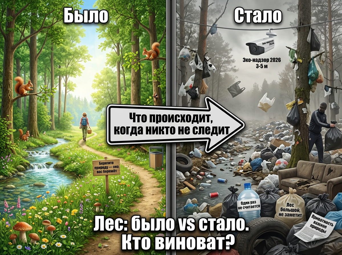 Камеры в лесу: когда технологии спасают то, что мы почти уничтожили