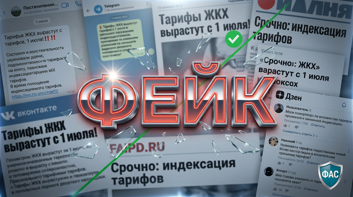 🛑 Не верьте слухам: ФАС назвала реальные даты индексации тарифов ЖКХ