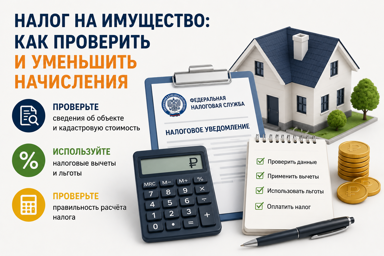 Налог на имущество: как проверить начисления и законно уменьшить сумму налога