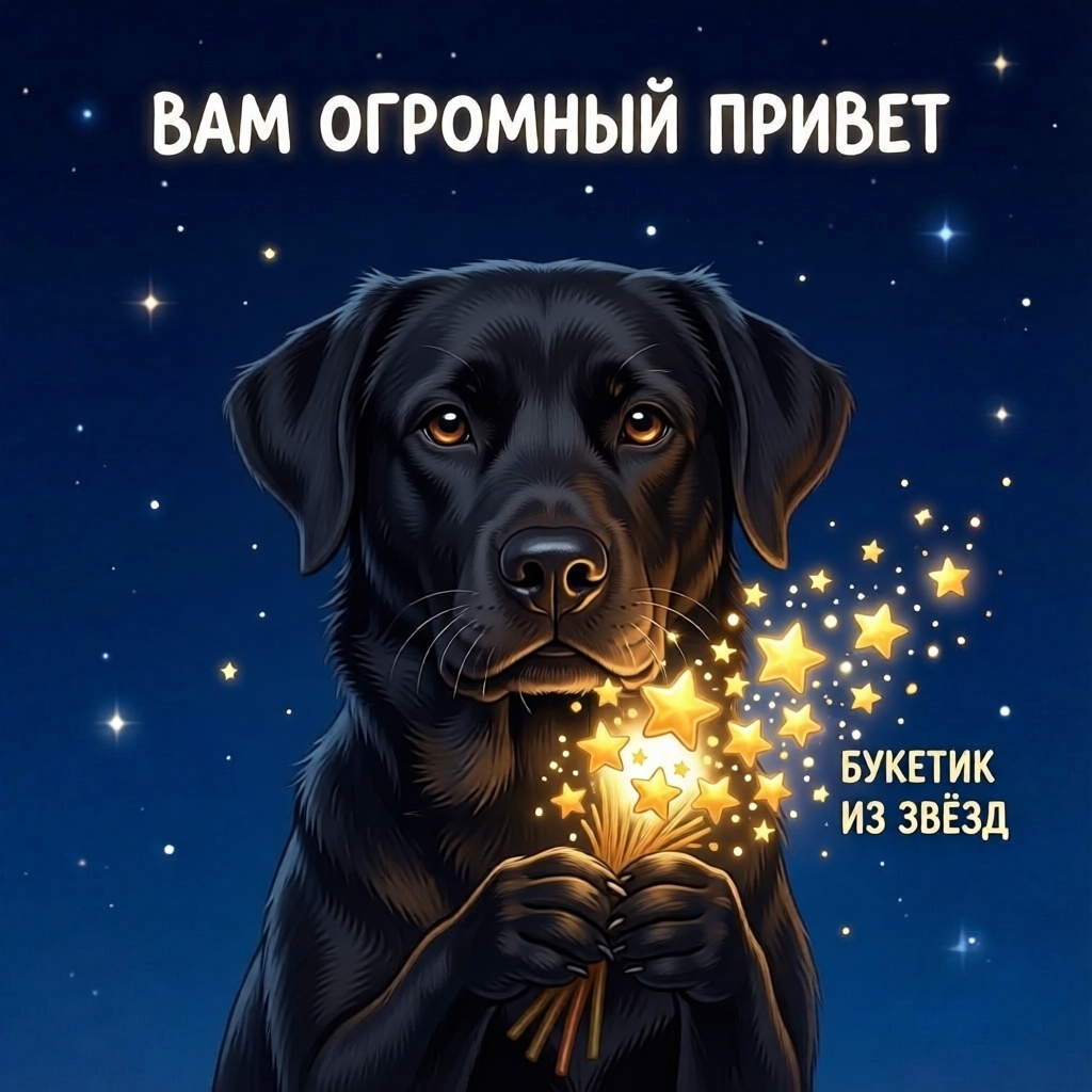 Огромный привет и букетик из звёзд!
