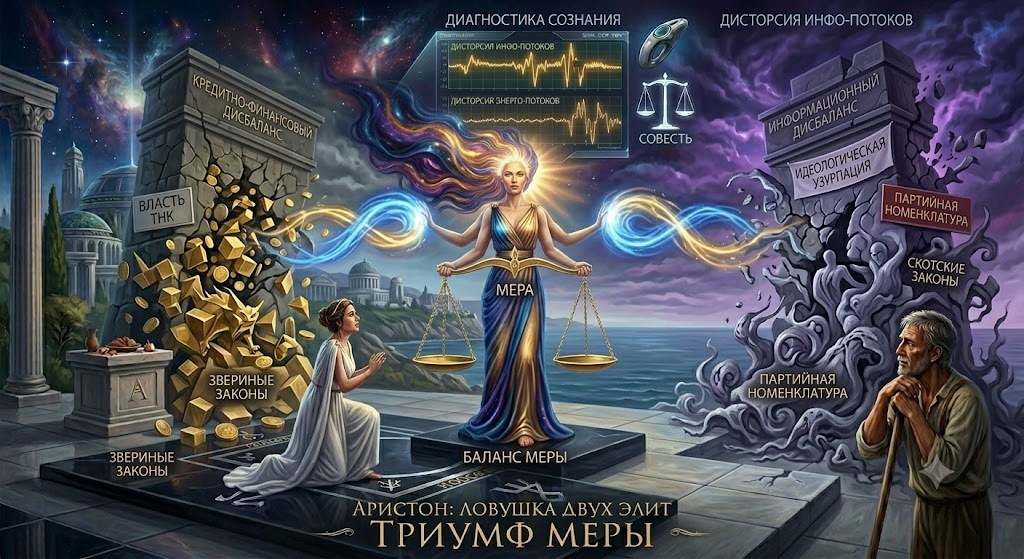 Аристон. Статья 132: Информационный и энергетический контроль: Ловушка двух элит