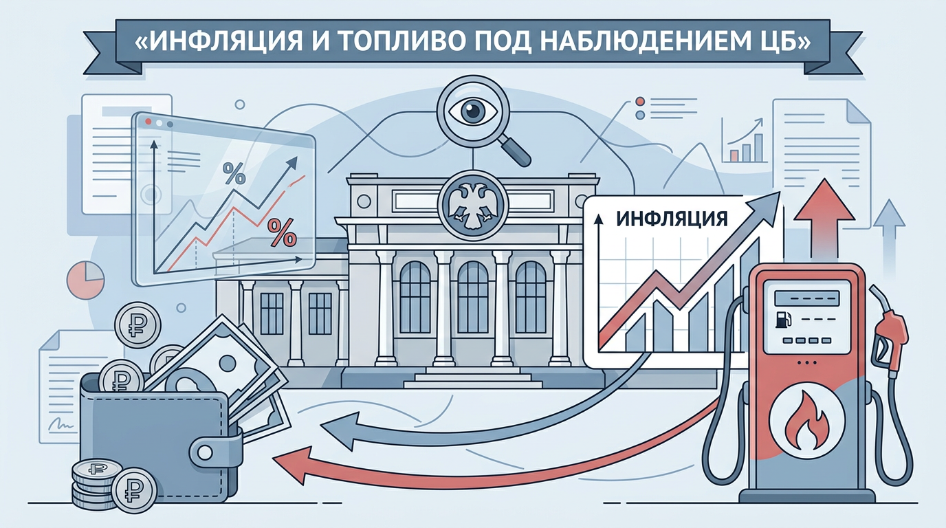 ЦБ следит за ценами на топливо и инфляцией: что это значит для кошелька?💰❓
