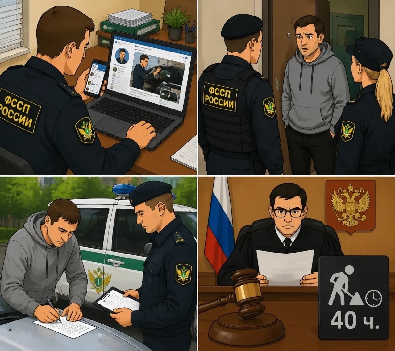 Попытки скрыться не помогли: судебные приставы установили местонахождения должника