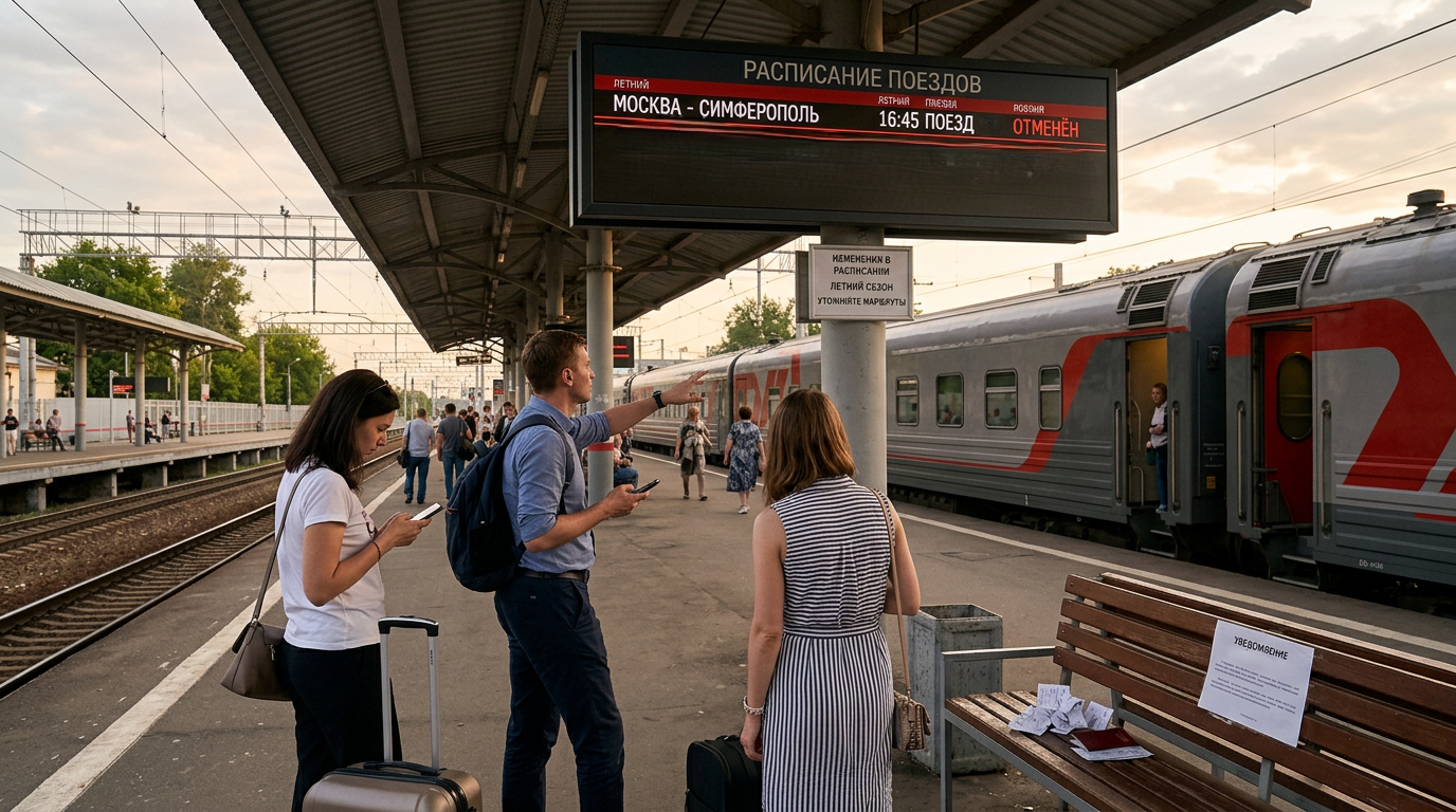🛑 Поезда в Крым: какие маршруты отменили летом 2026 года и что делать пассажирам