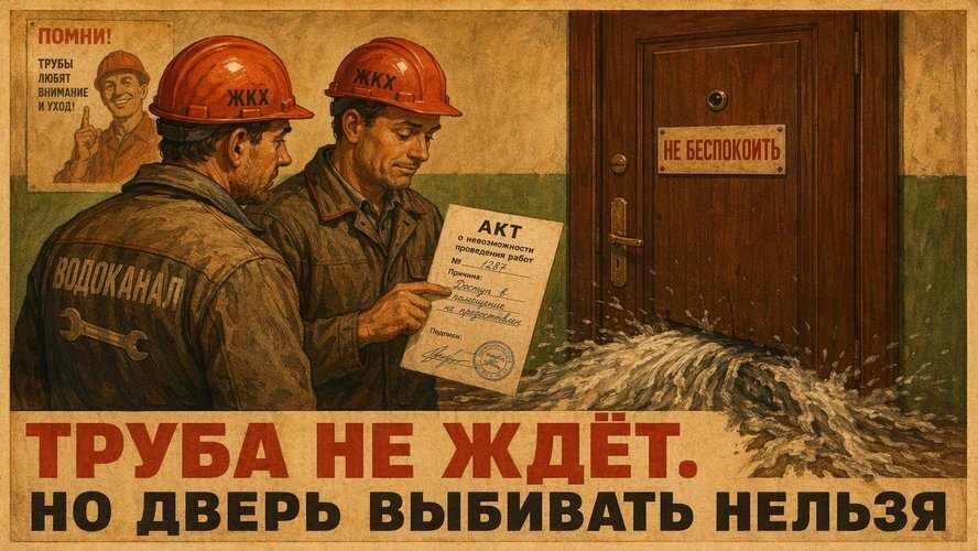 Стук в дверь от управляющей компании: открывать или нет — и что будет, если не откроете
