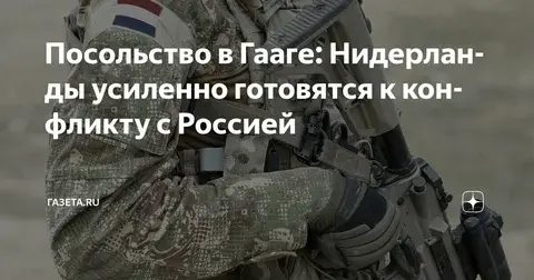НАТО готовится к конфликту с Россией на примере Гааги.