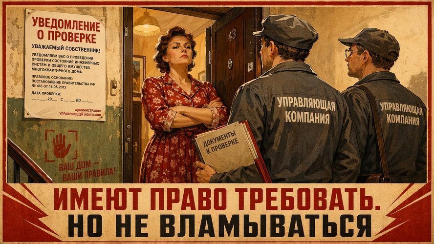 Стук в дверь от управляющей компании: открывать или нет — и что будет, если не откроете
