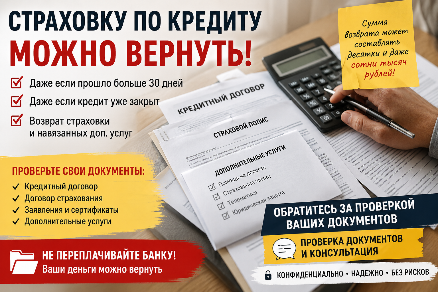 Страховка по кредиту: почему не стоит сразу верить словам «вернуть уже нельзя»