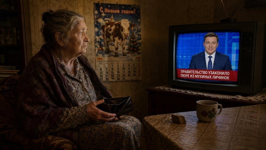 Говядина — элите, мухи — народу: как нас учат «работать с ментальностью» и радоваться опарышам.