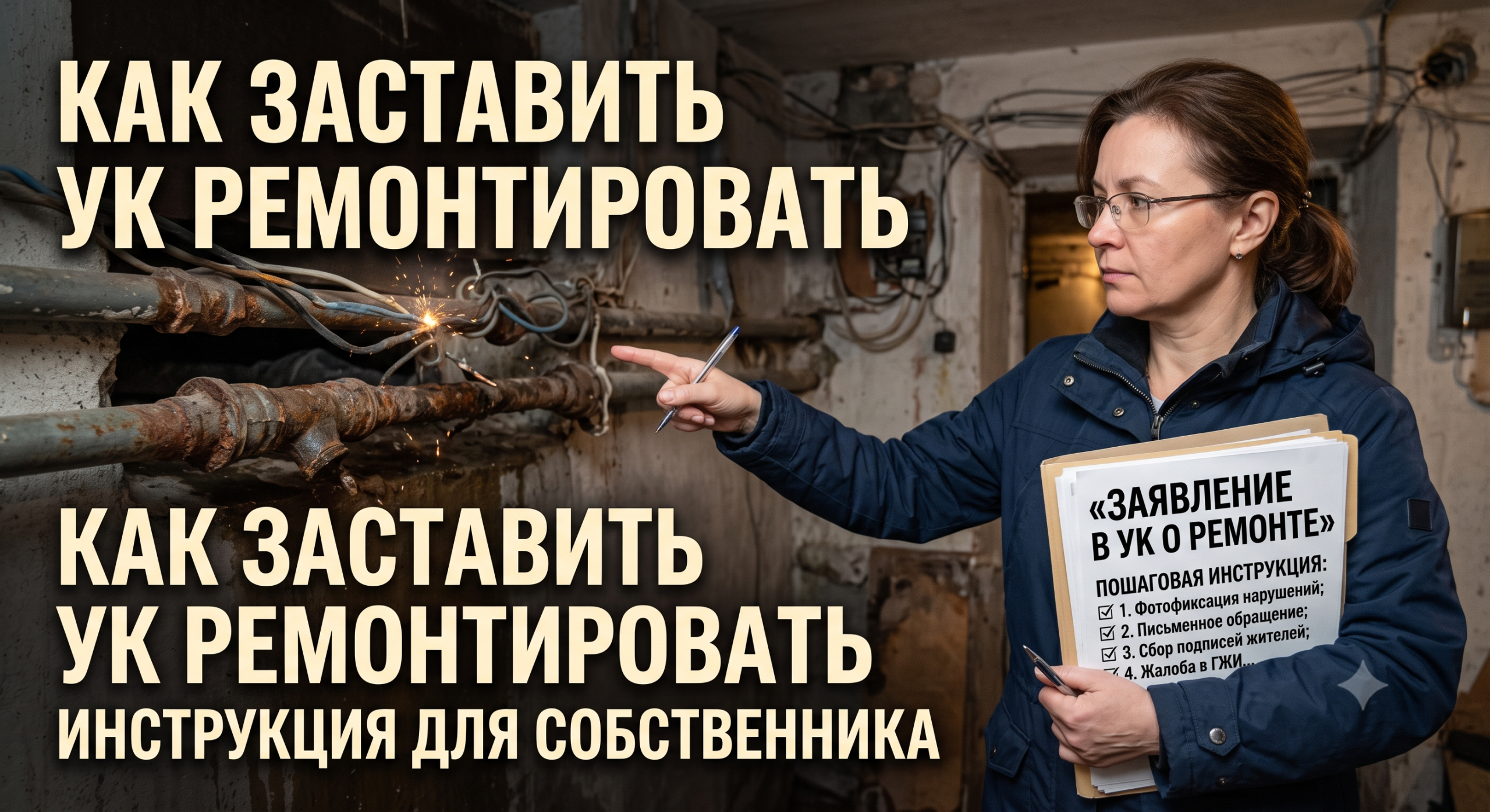 Как заставить управляющую компанию вовремя ремонтировать инженерные коммуникации и электросети в доме: пошаговая инструкция