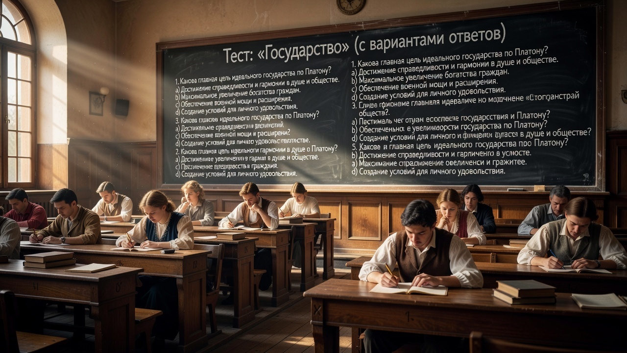 🧠 Тест: «Государство» (с вариантами ответов)