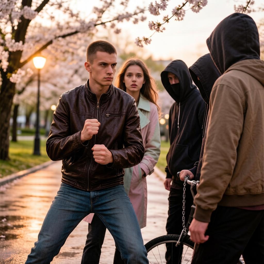 История о простом русском парне, который защитил девушку от приезжих хулиганов
